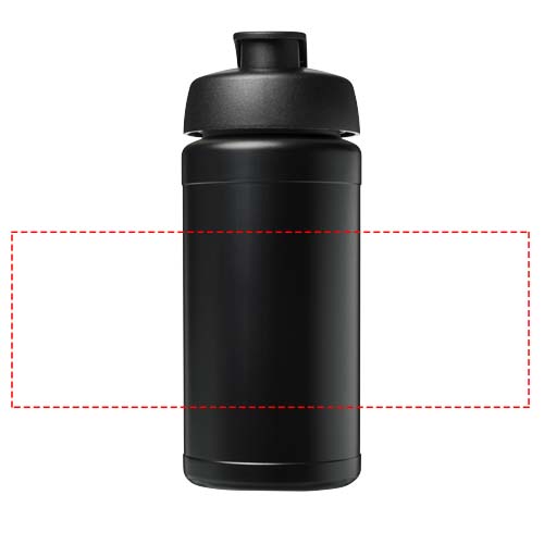 Baseline 500 ml recycelte Sportflasche mit Klappdeckel 