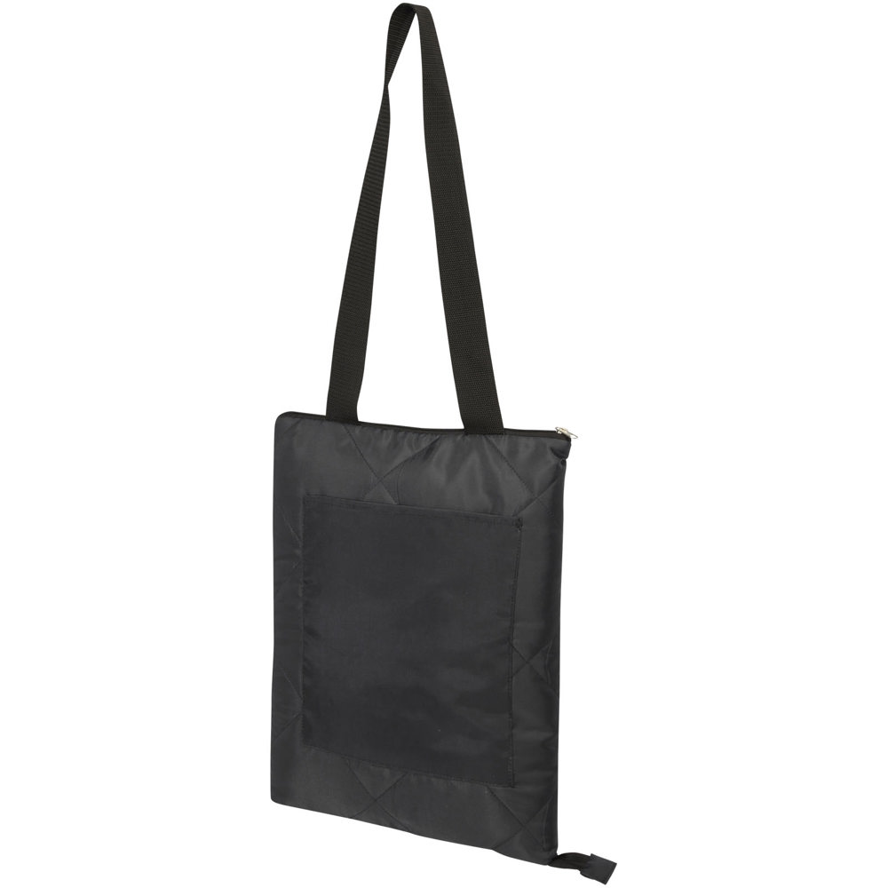 Clary Picknickdecke aus Recyceltem GRS-Polyester - Schwarz