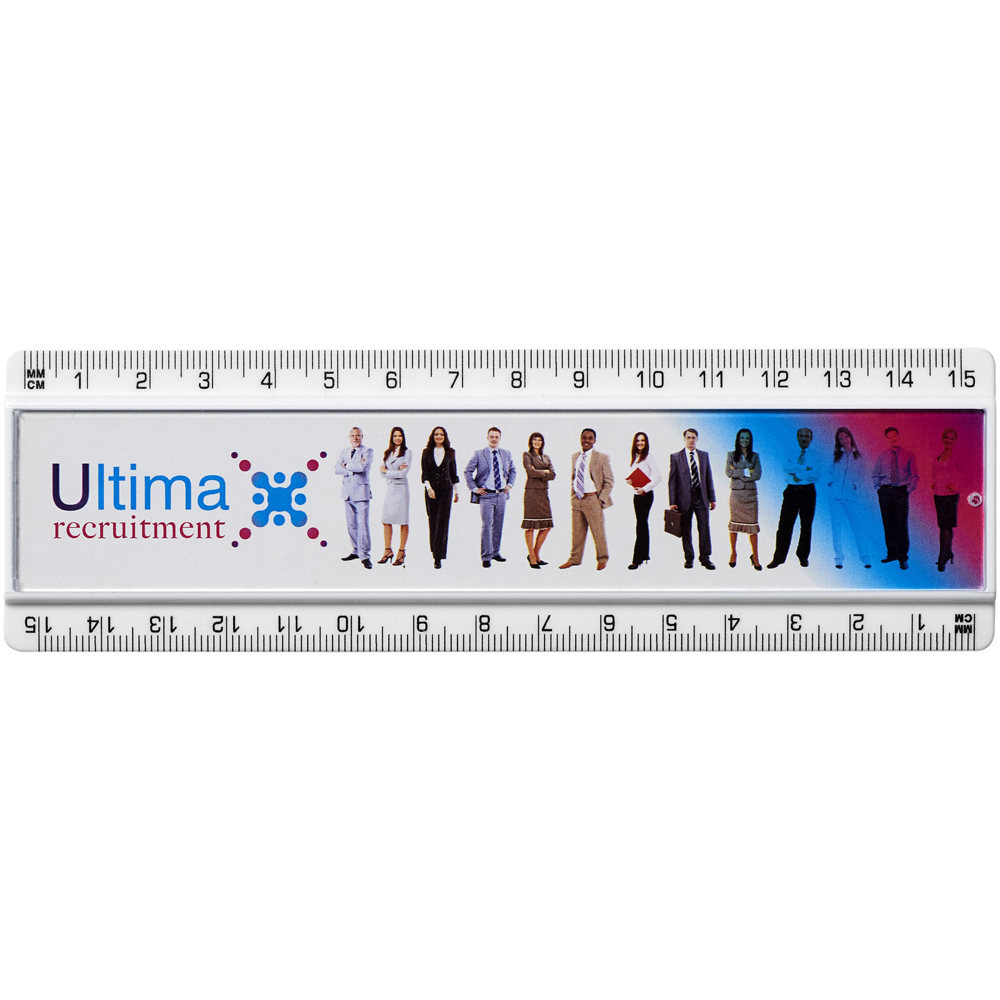 Ellison 15 cm Kunststofflineal mit Papiereinlage