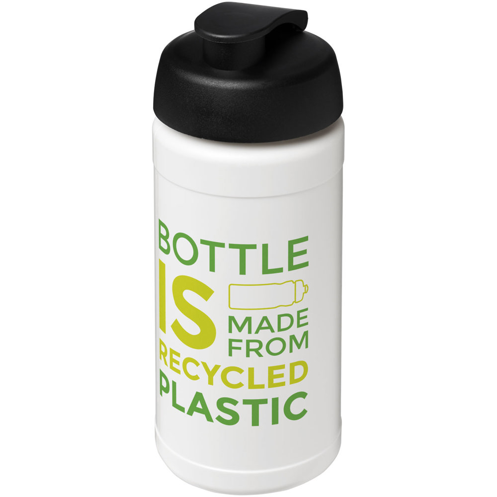 Baseline 500 ml recycelte Sportflasche mit Klappdeckel 