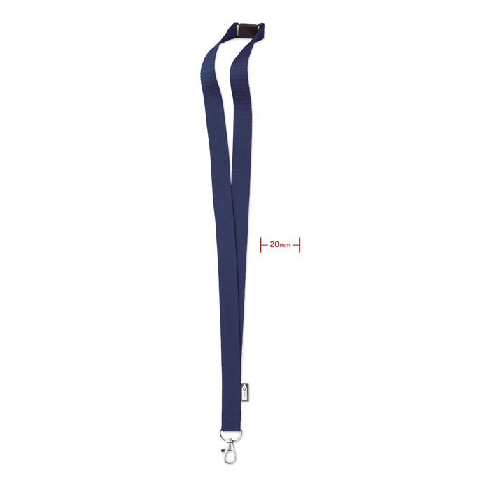 LANY RPET - Lanyard RPET 20mm - Blau