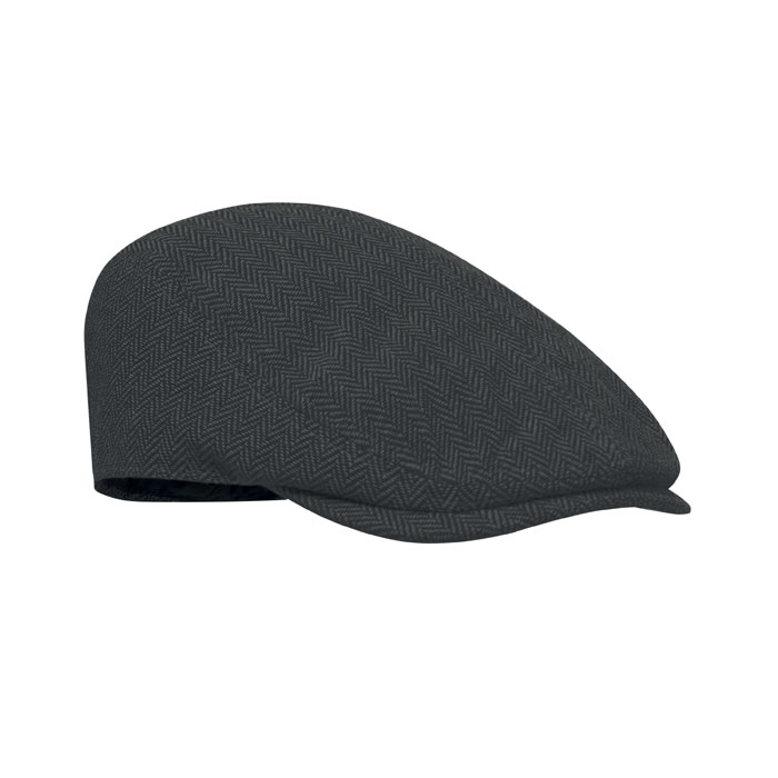 BLIND PEAK - Newsboy-Kappe 335 g/m² - Schwarz