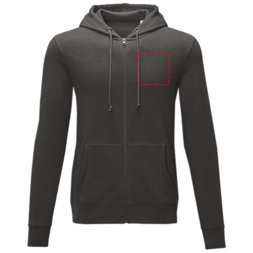 Charon 240 g/m² Herren Kapuzenpullover mit Reißverschluss