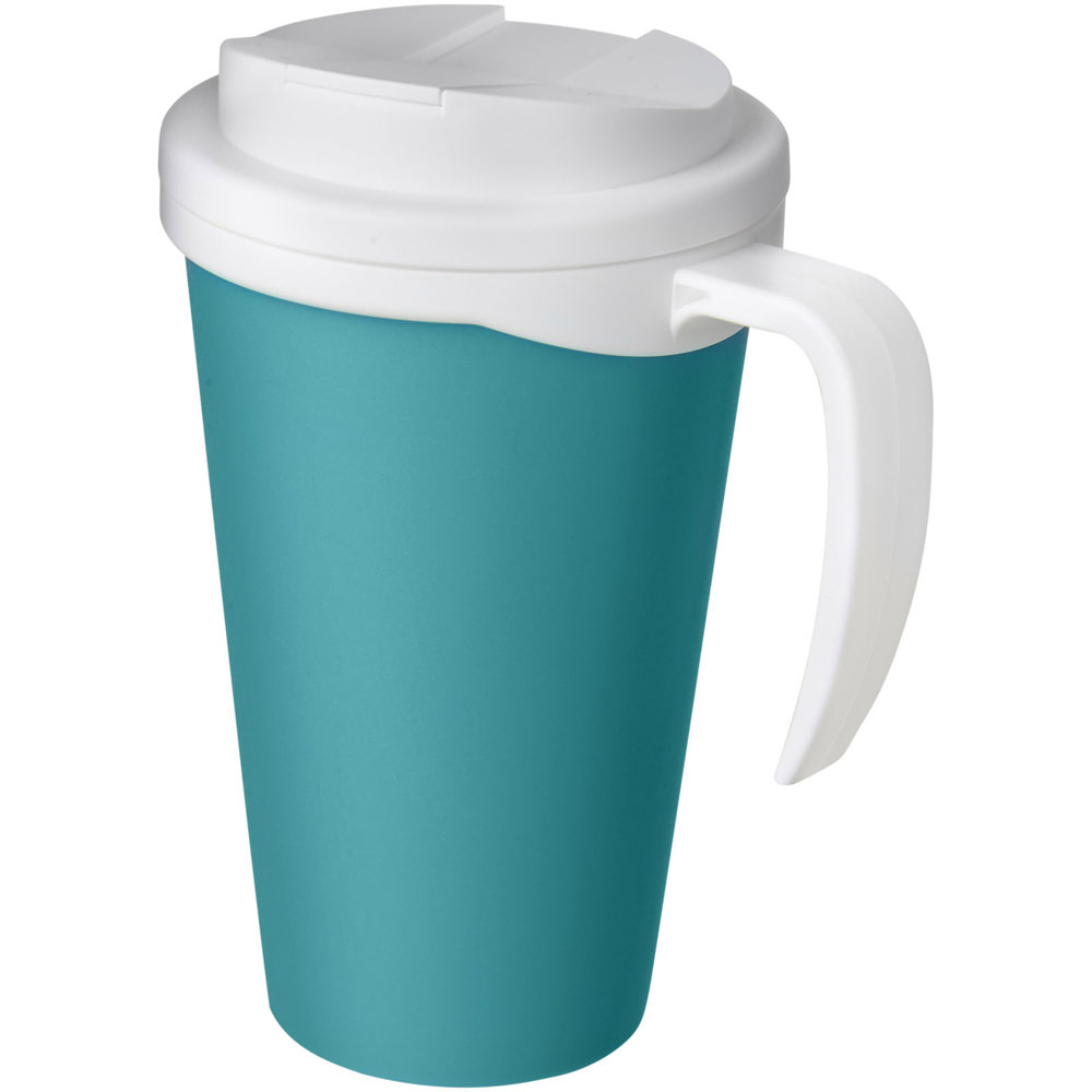 Americano® Grande 350 ml Isolierbecher mit auslaufsicherem Schraubverschluss - aquablau, weiss
