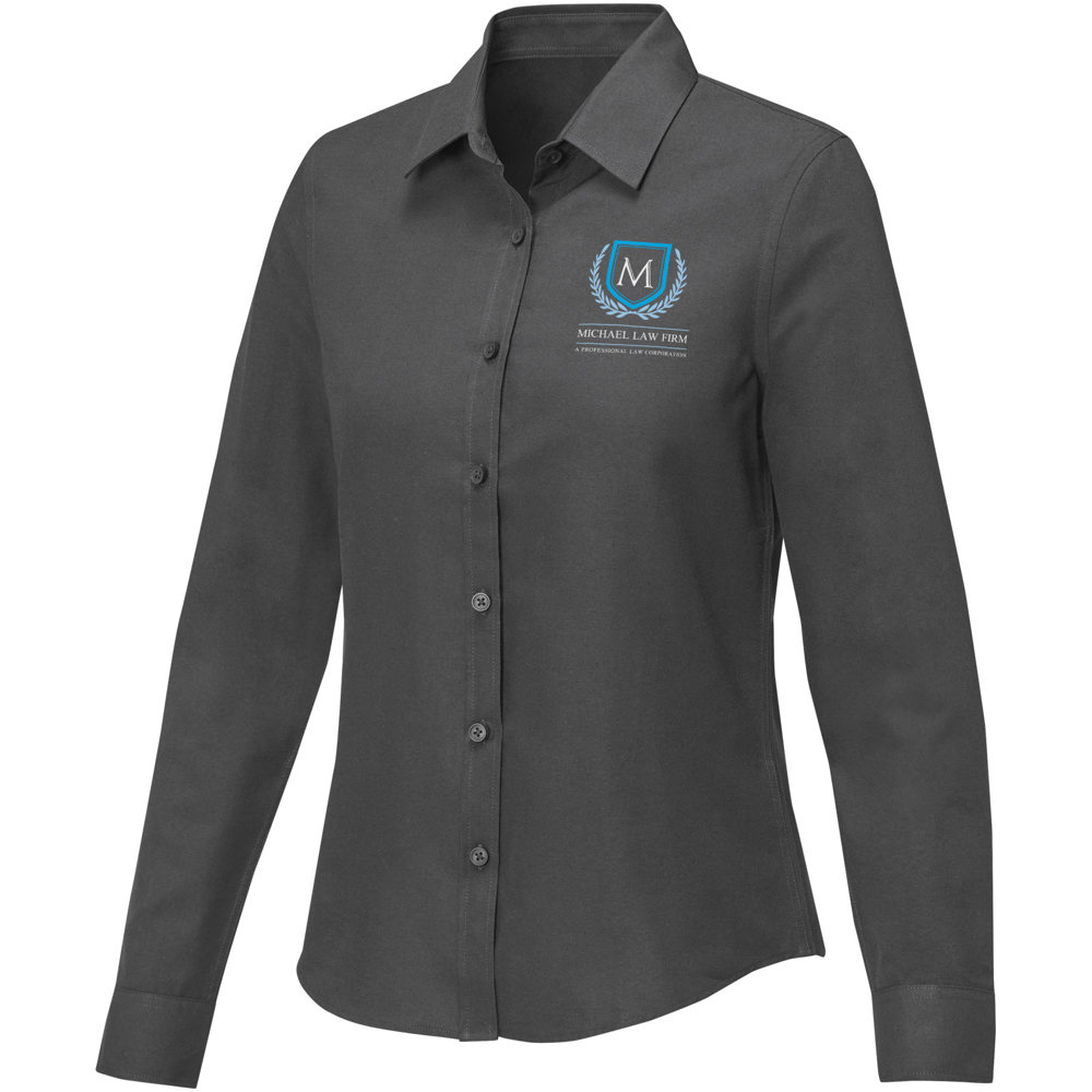 Pollux 130 g/m² Damenbluse mit langen Ärmeln