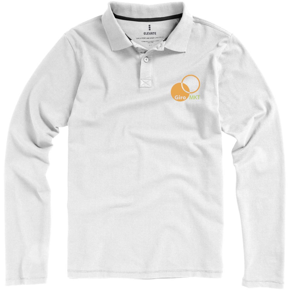 Calgary 200 g/m² Langarm Poloshirt für Herren