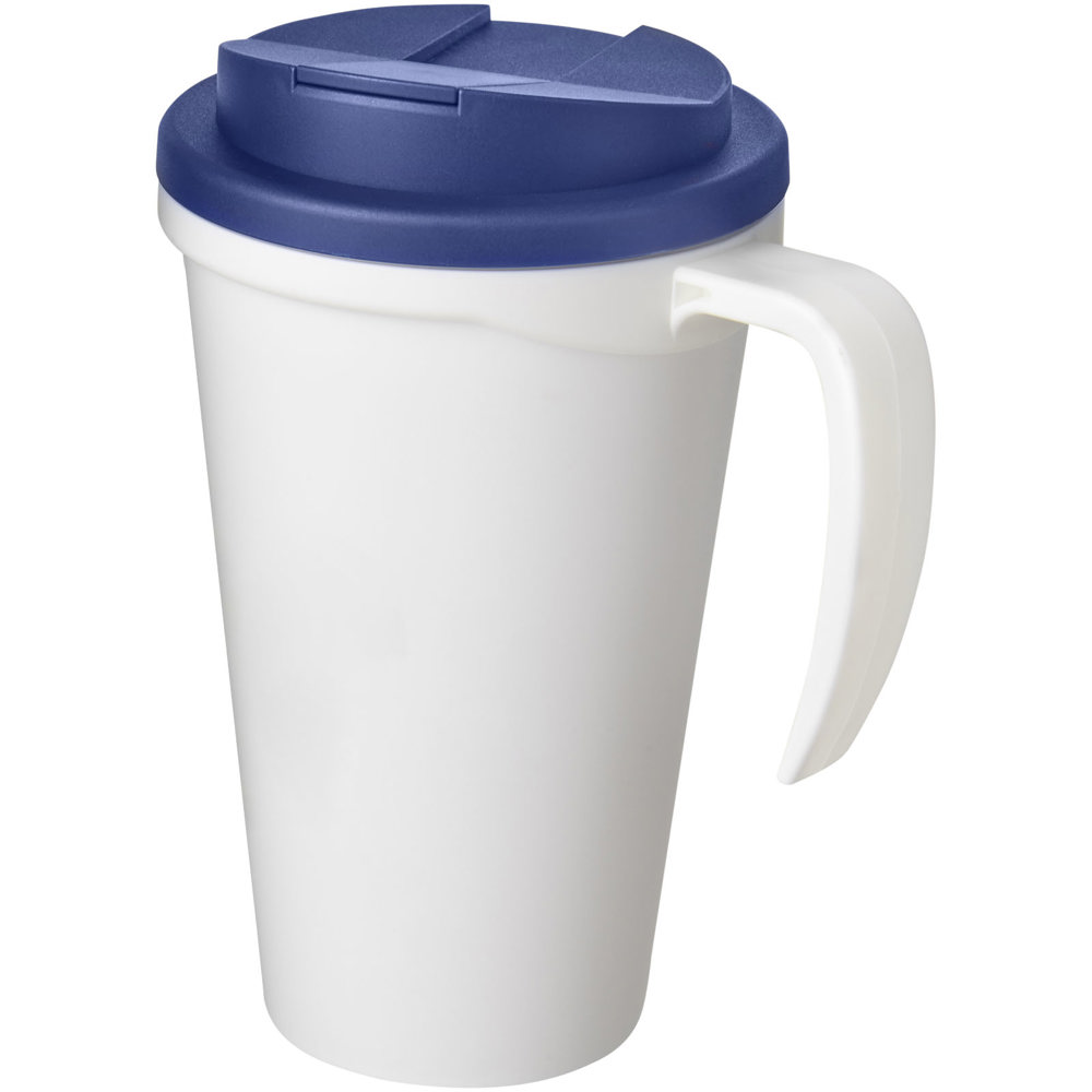 Americano® Grande 350 ml Isolierbecher mit auslaufsicherem Schraubverschluss - weiss, blau