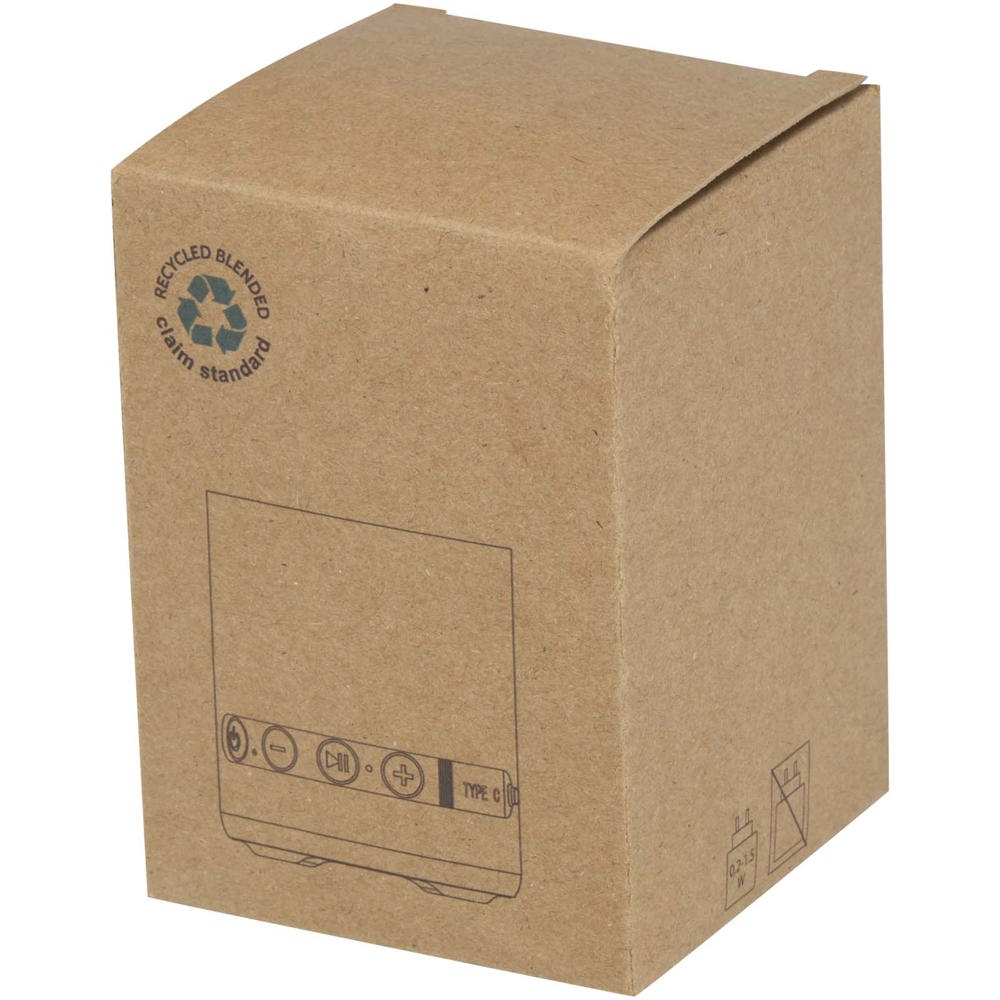 Hunor 3 W kabelloser Lautsprecher aus recyceltem Kunststoff