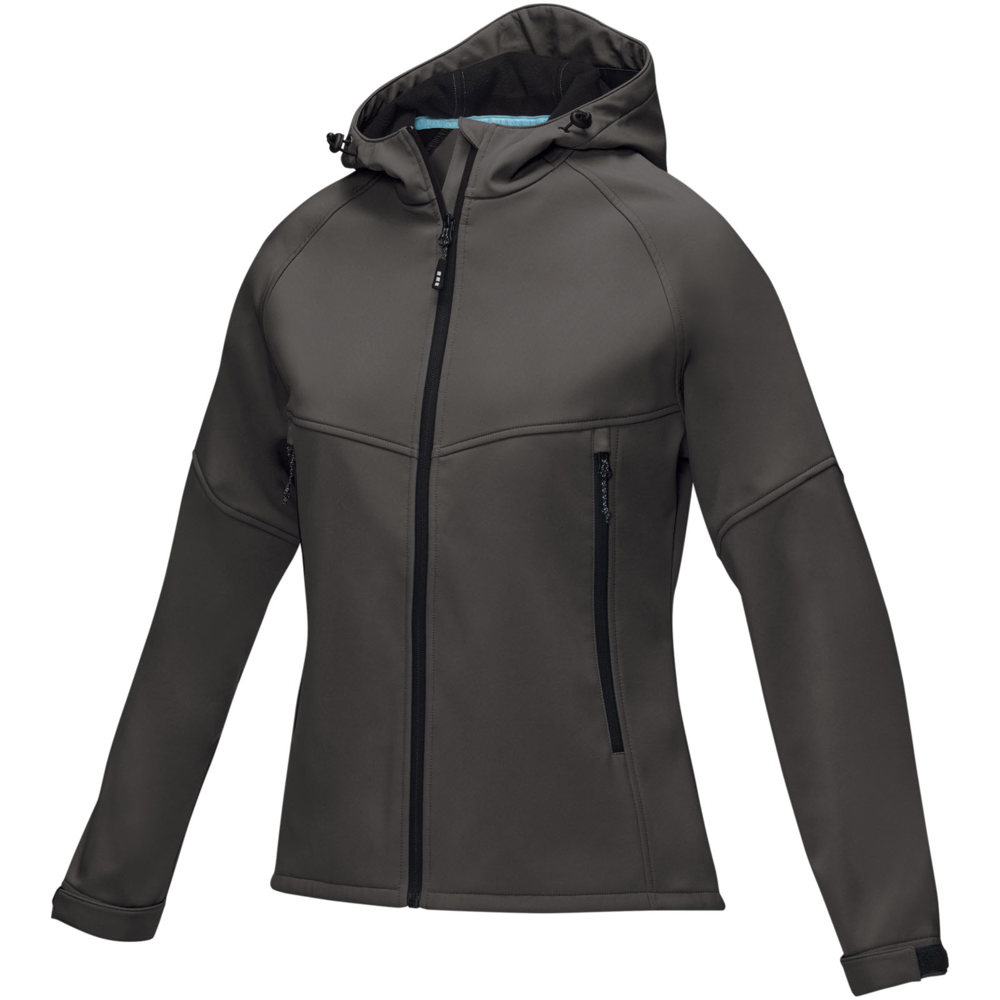 Coltan Softshelljacke aus recyceltem Material für Damen - storm grey