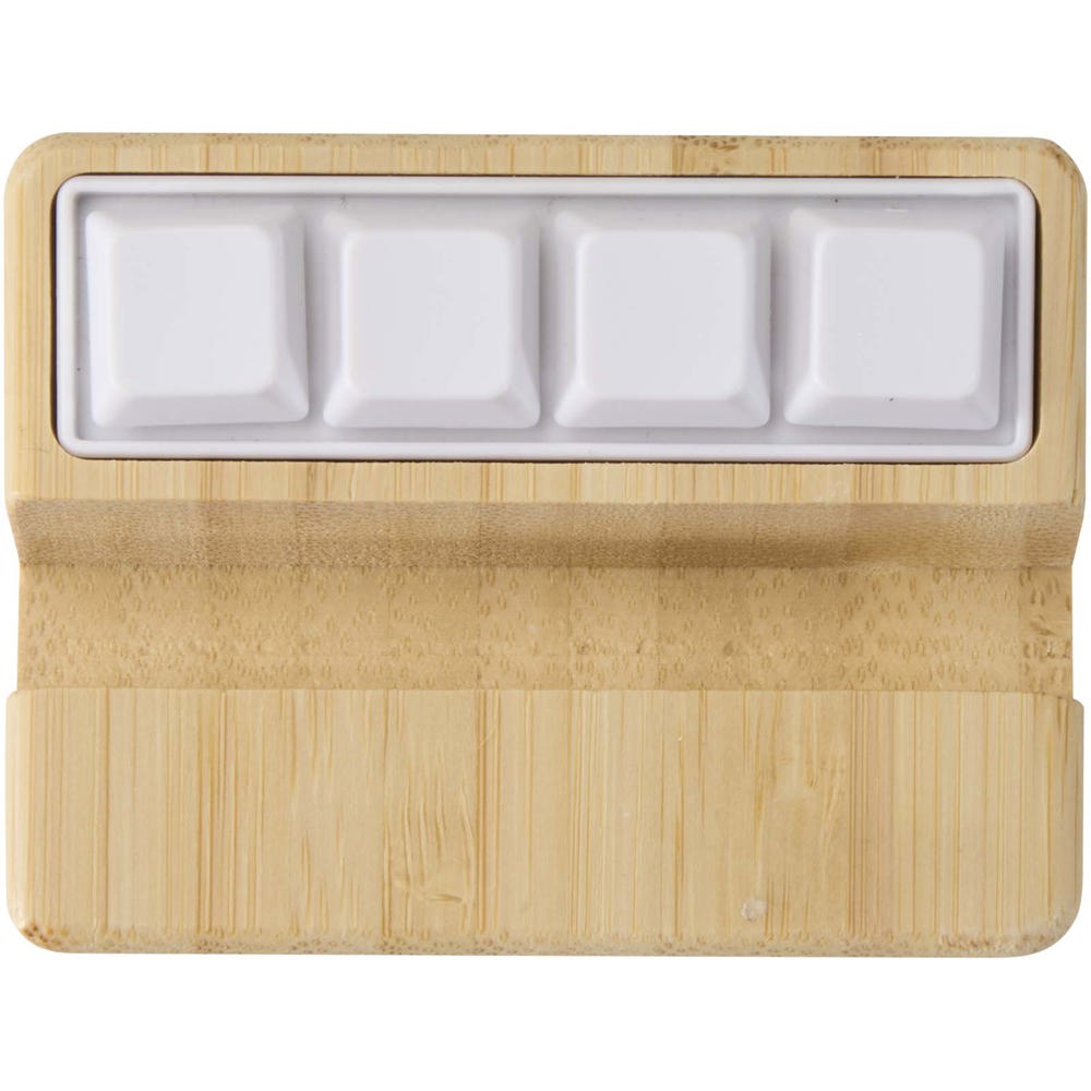 Algol Smartphonehalterung aus recyceltem Kunststoff mit Fidget-Toy mit Bambusdetails