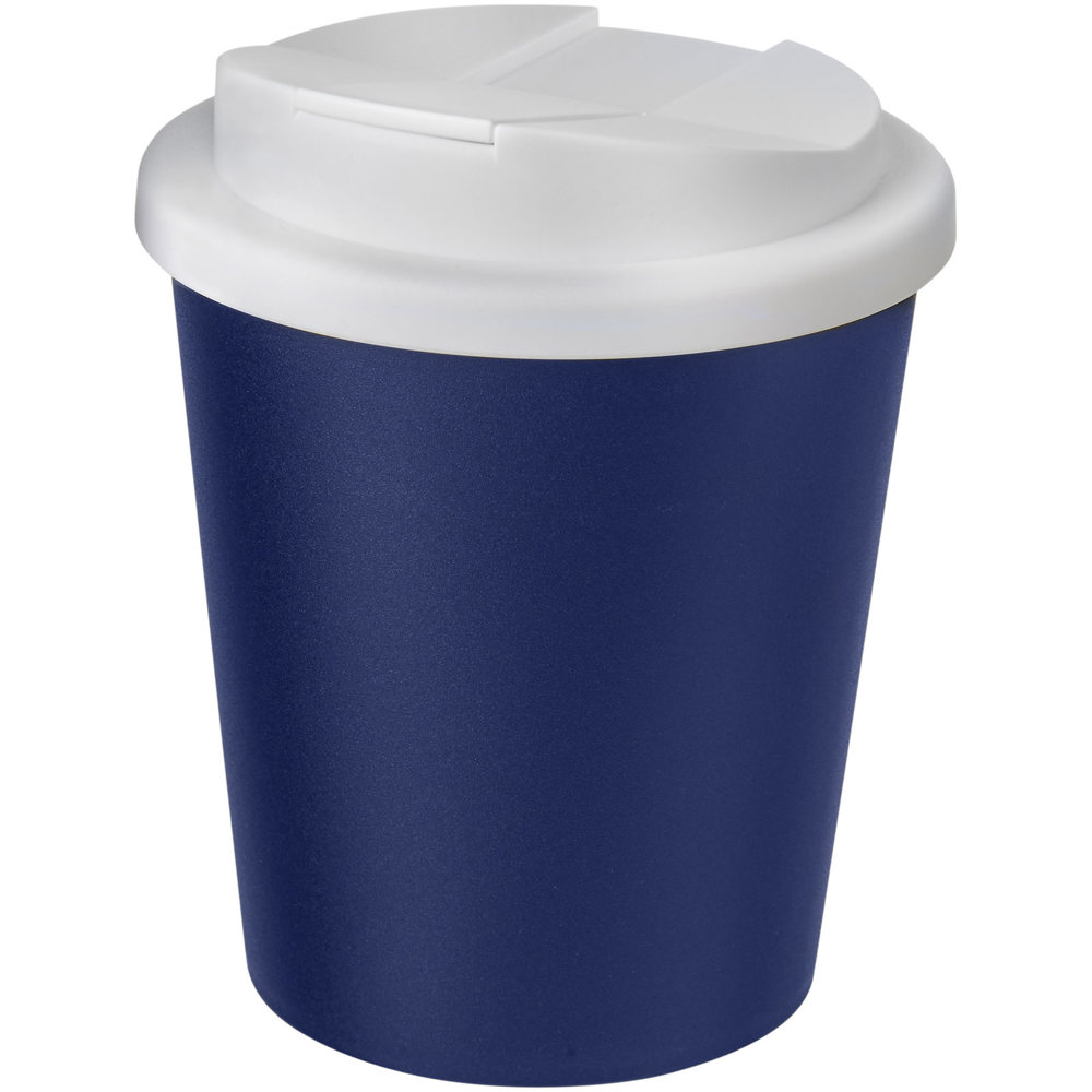Americano® Espresso 250 ml Isolierbecher mit auslaufsicherem Schraubverschluss - blau, weiss