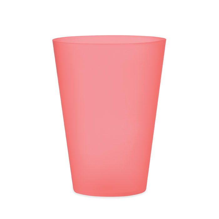 FESTA - Wiederverwendbarer Becher 300ml - transparent rot