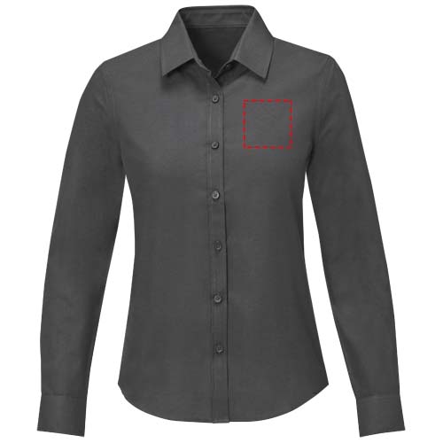 Pollux 130 g/m² Damenbluse mit langen Ärmeln