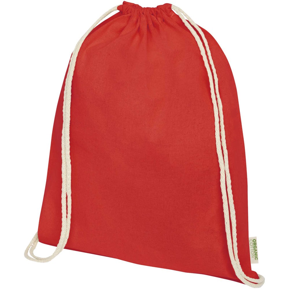 Odisha 140 g/m² OCS Bio-Sportbeutel 5L - rot