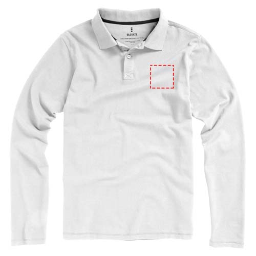 Calgary 200 g/m² Langarm Poloshirt für Herren
