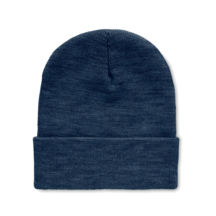 POLO RPET - Beanie mit Umschlag RPET - blau