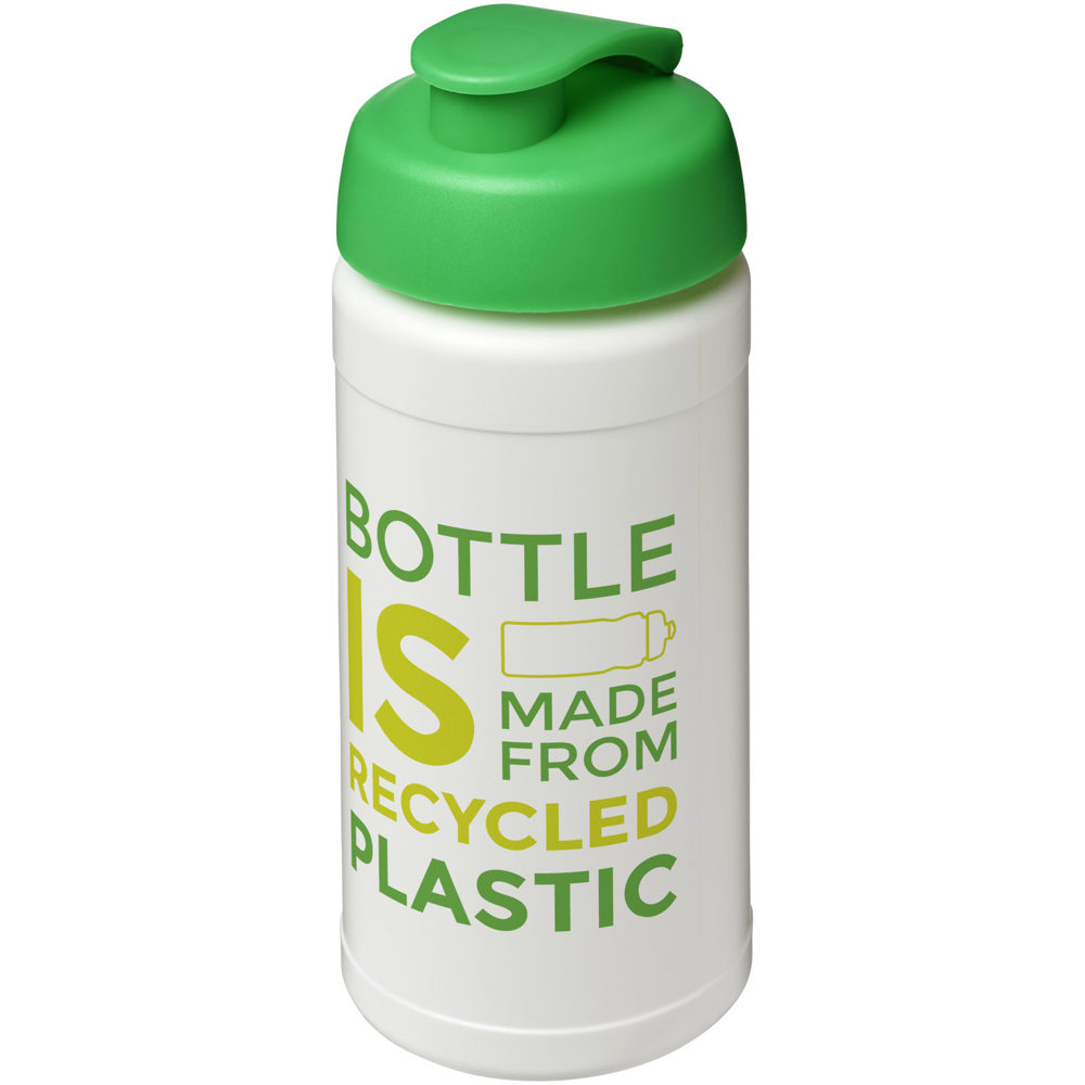 Baseline 500 ml recycelte Sportflasche mit Klappdeckel 