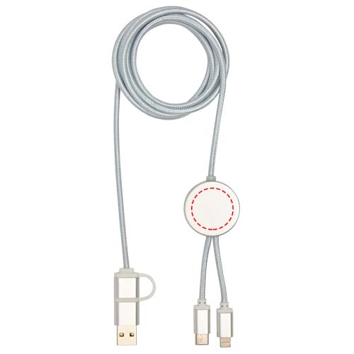 Alasia 150 cm 5-in-1 Kabel aus recyceltem Kunststoff für Datenübertragung und 27W Schnellladung