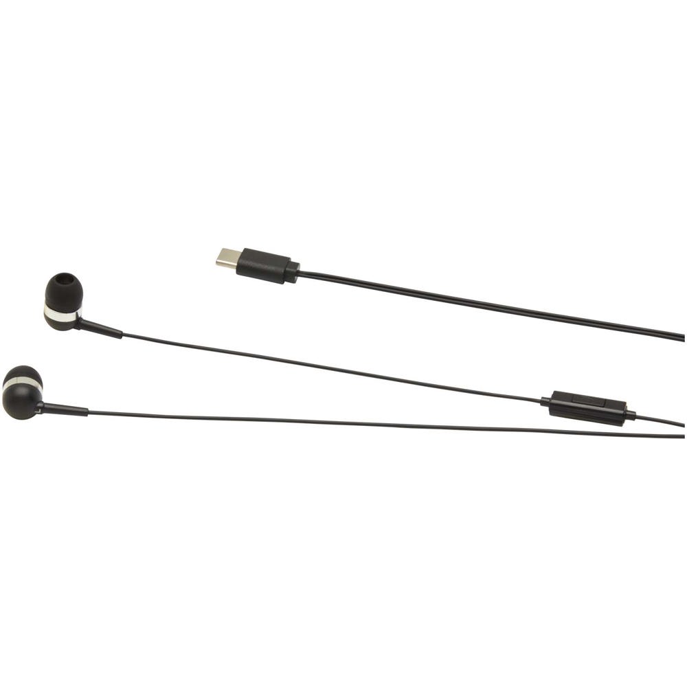 Baekdu kabelgebundenes Headset Typ-C mit Aufbewahrungsbox aus recyceltem Kunststoff