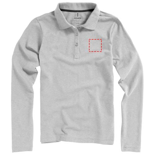Calgary 200 g/m² Langarm Poloshirt für Damen