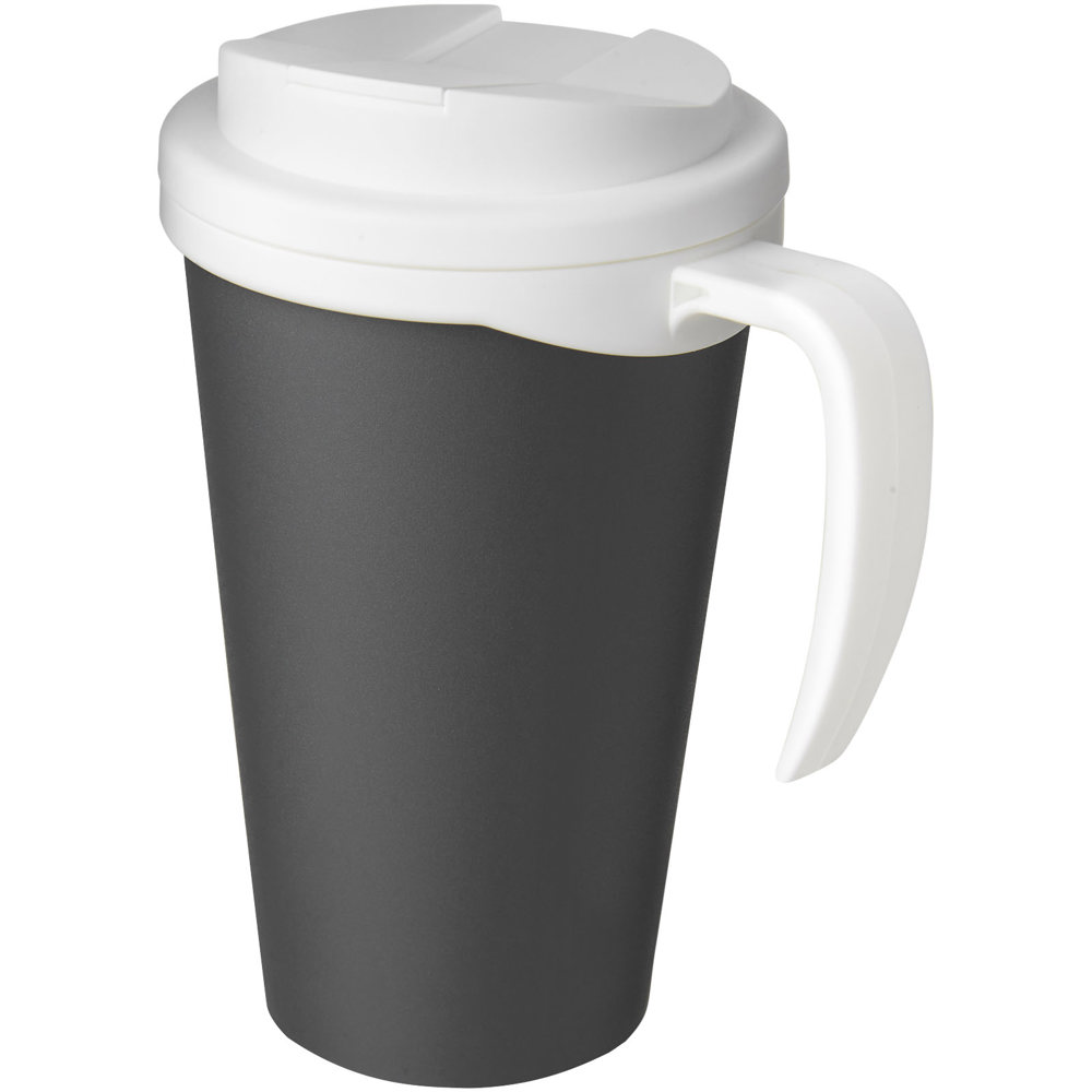 Americano® Grande 350 ml Isolierbecher mit auslaufsicherem Schraubverschluss - grau, weiss