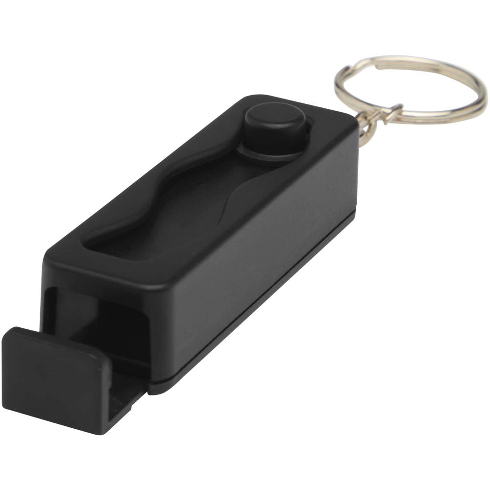 Aggia Telefonladestation aus recyceltem Kunststoff mit Fidget-Toy