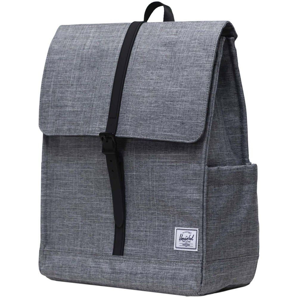 Herschel City Rucksack aus recyceltem Material 16 L - heather grau