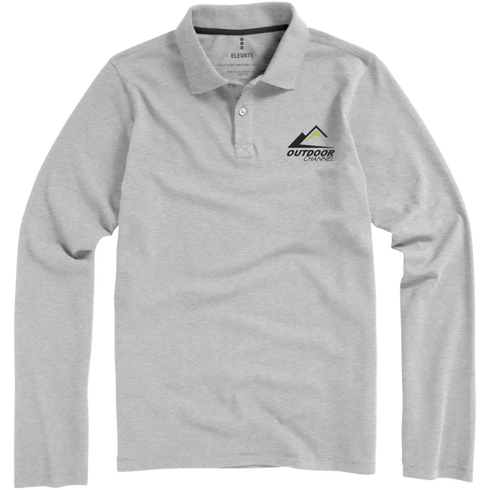 Calgary 200 g/m² Langarm Poloshirt für Herren