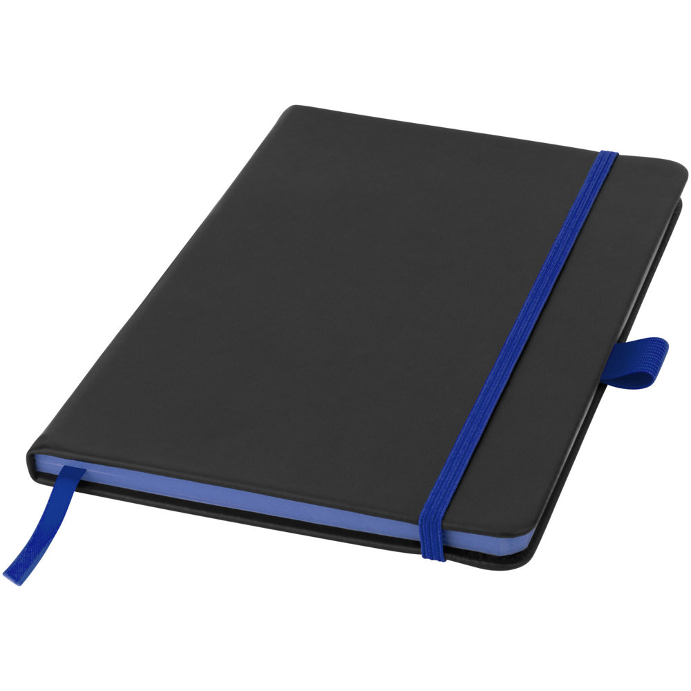 Colour-Edge A5 Hard Cover Notizbuch - schwarz, royalblau
