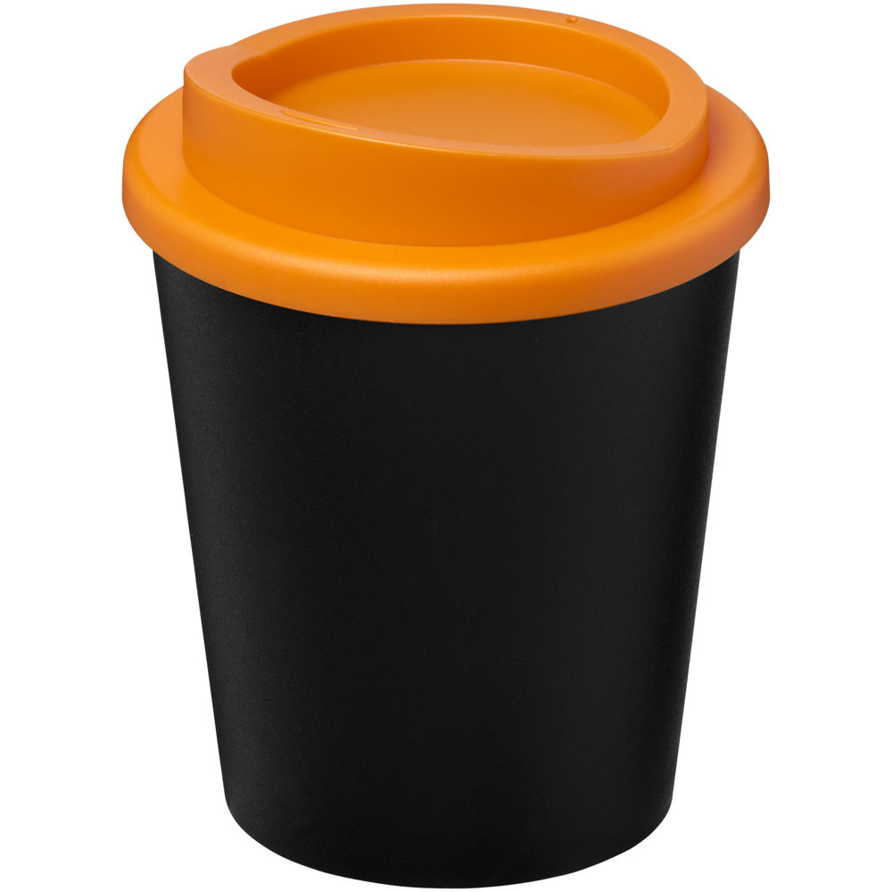 Americano® Espresso Eco 250 ml recycelter Isolierbecher - schwarz, orange
