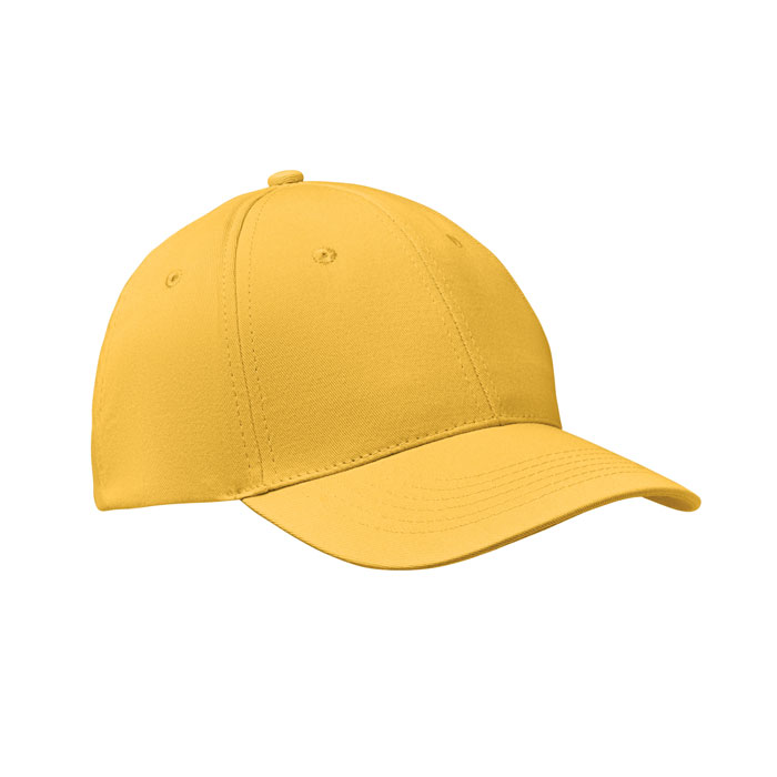 BASIE APOLLO - Baseball cap 6 panels 160g/m² - Gelb