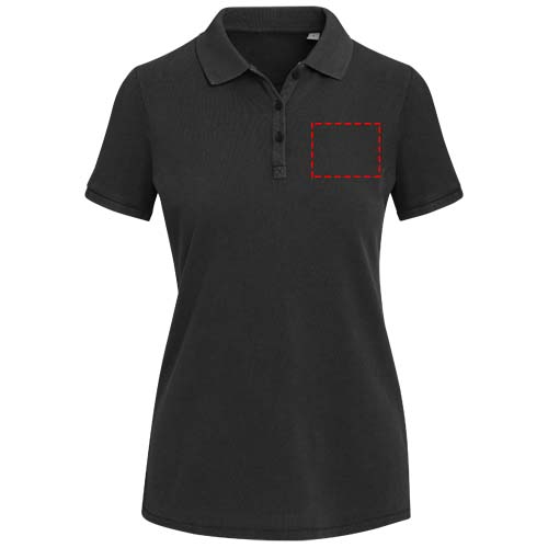 Calgary Poloshirt für Damen im Washed Look, 200 g/m2