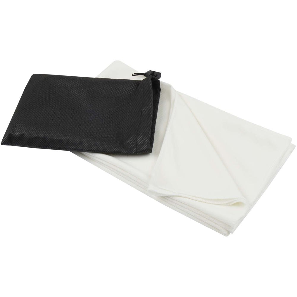 Lucas RPET Sporthandtuch 70 × 140 cm - weiss