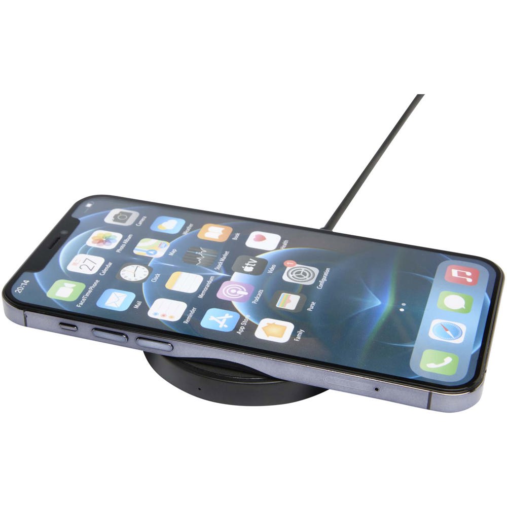 Freal 15W Kabelloses Ladepad aus recyceltem Kunststoff - Schwarz