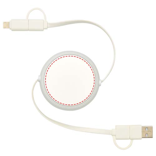Alasia 100 cm 5-in-1 Kabel aus recyceltem Kunststoff und Aluminium, einziehbar, für Datenübertragung und mit 45W Schnellladun