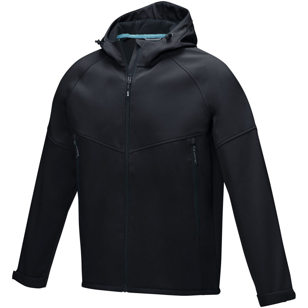 Coltan Softshelljacke aus recyceltem Material für Herren - Schwarz