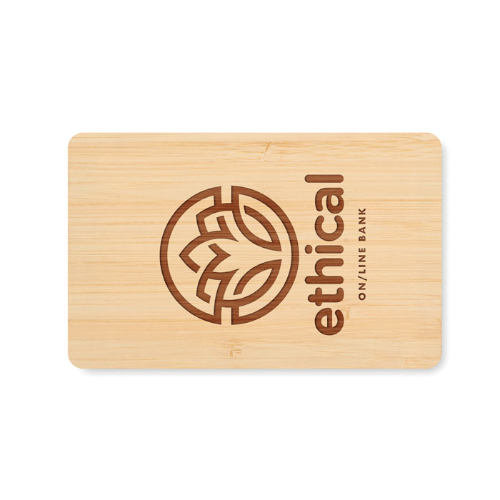 CUSTOS + - RFID Karte aus Bambus