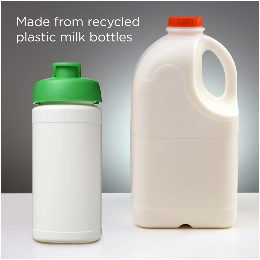 Baseline 500 ml recycelte Sportflasche mit Klappdeckel 