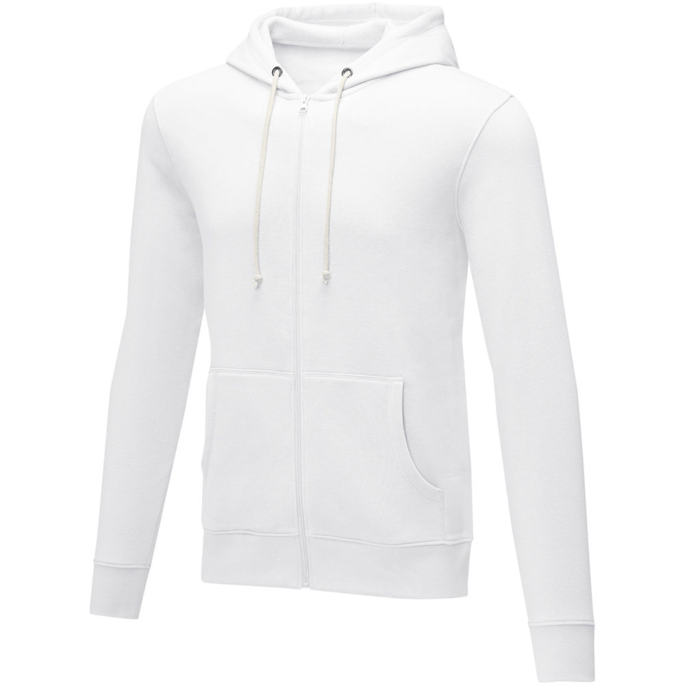 Charon Herren Kapuzenpullover mit Reißverschluss - weiss