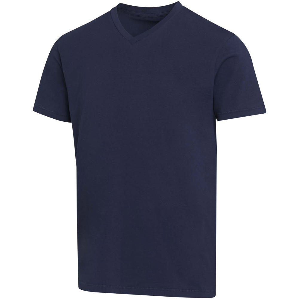 Balfour Kurzärmeliges T-Shirt V-Ausschnitt aus 200 g/m² Bio Baumwolle (OCS), unisex - Navy