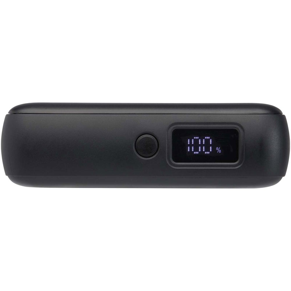 Acrux 35 W 10.000 mAh Tablet Powerbank mit integriertem Typ-C-Kabel aus recyceltem Kunststoff