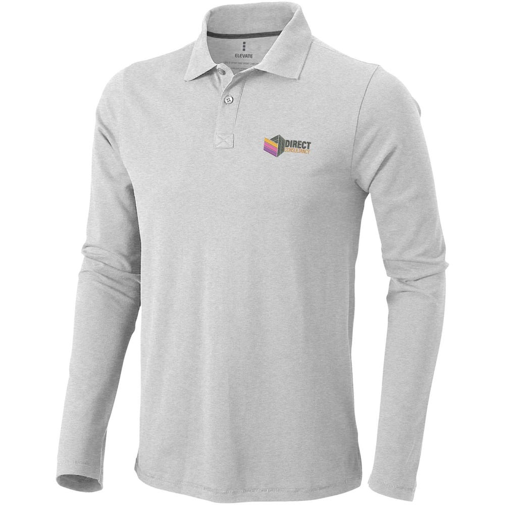 Calgary 200 g/m² Langarm Poloshirt für Herren