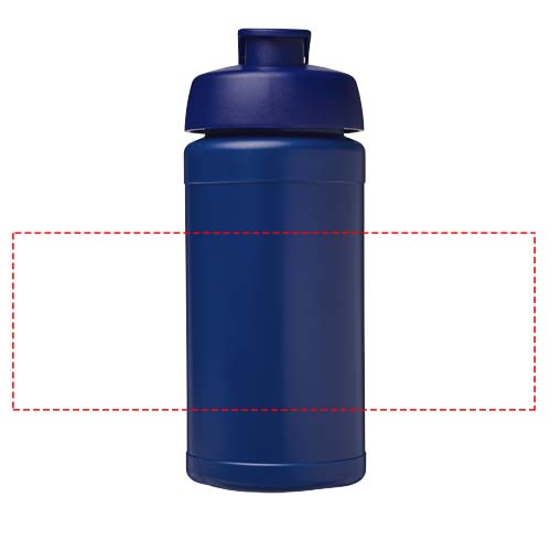 Baseline 500 ml recycelte Sportflasche mit Klappdeckel 