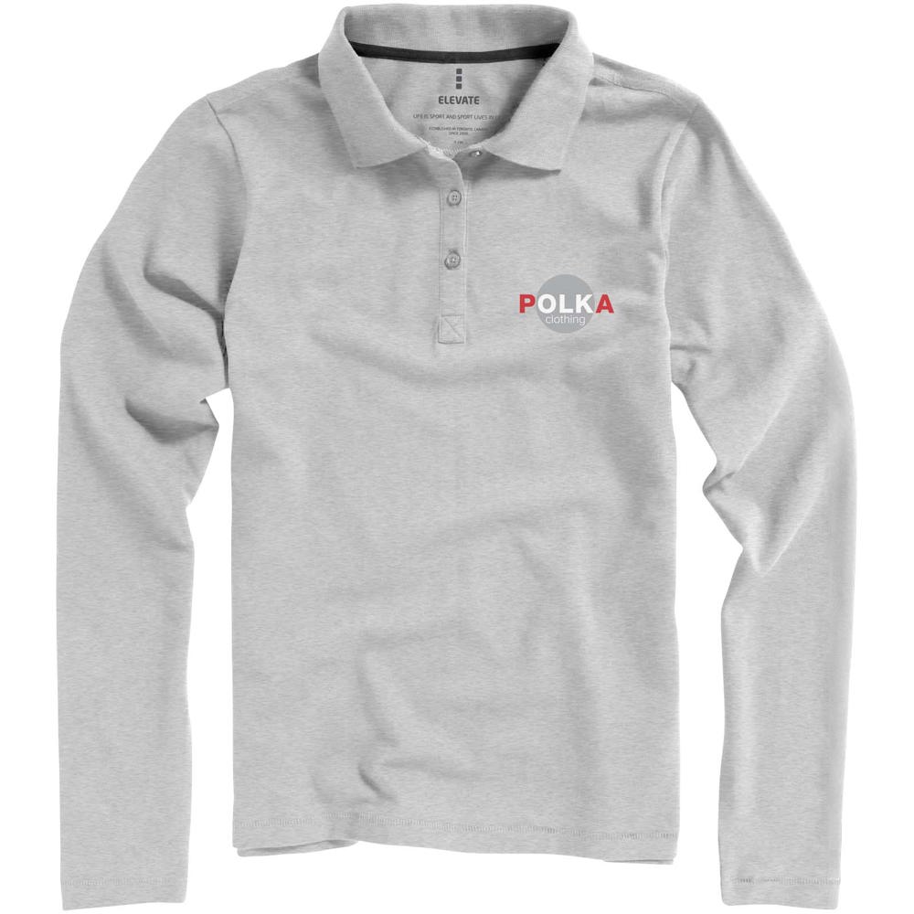 Calgary 200 g/m² Langarm Poloshirt für Damen
