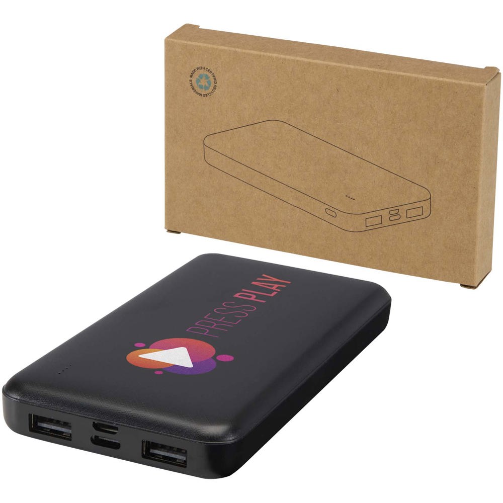Intan 10 W 10.000 mAh Powerbank aus recyceltem Kunststoff
